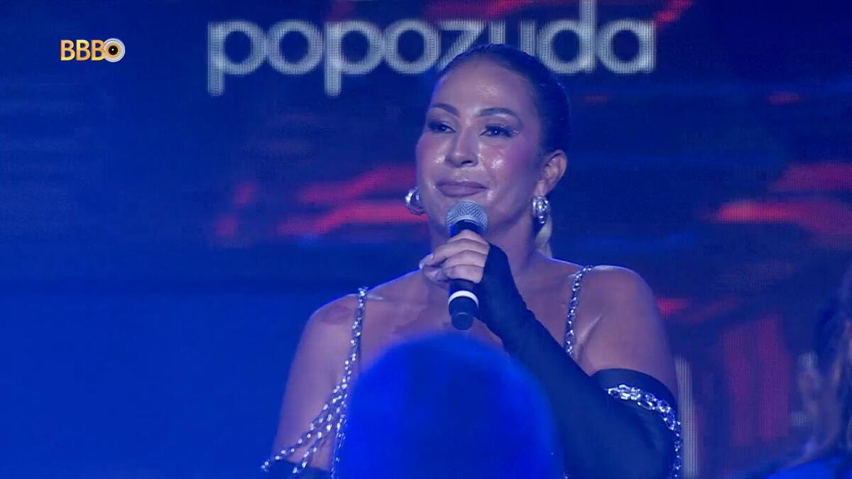 Valesca Popozuda emocionada na festa do BBB 24