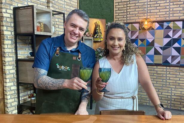 Chef Leonardo Roncon e Bianca Laua no Sabor de Vida