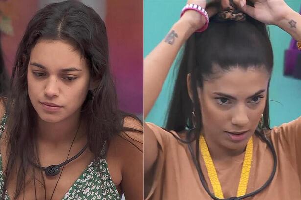 Alane e Fernanda em uma montagem no BBB 24