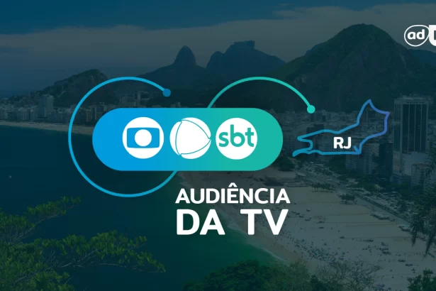 Arte de divulgação dos dados consolidados de audiência da TV do Rio de Janeiro