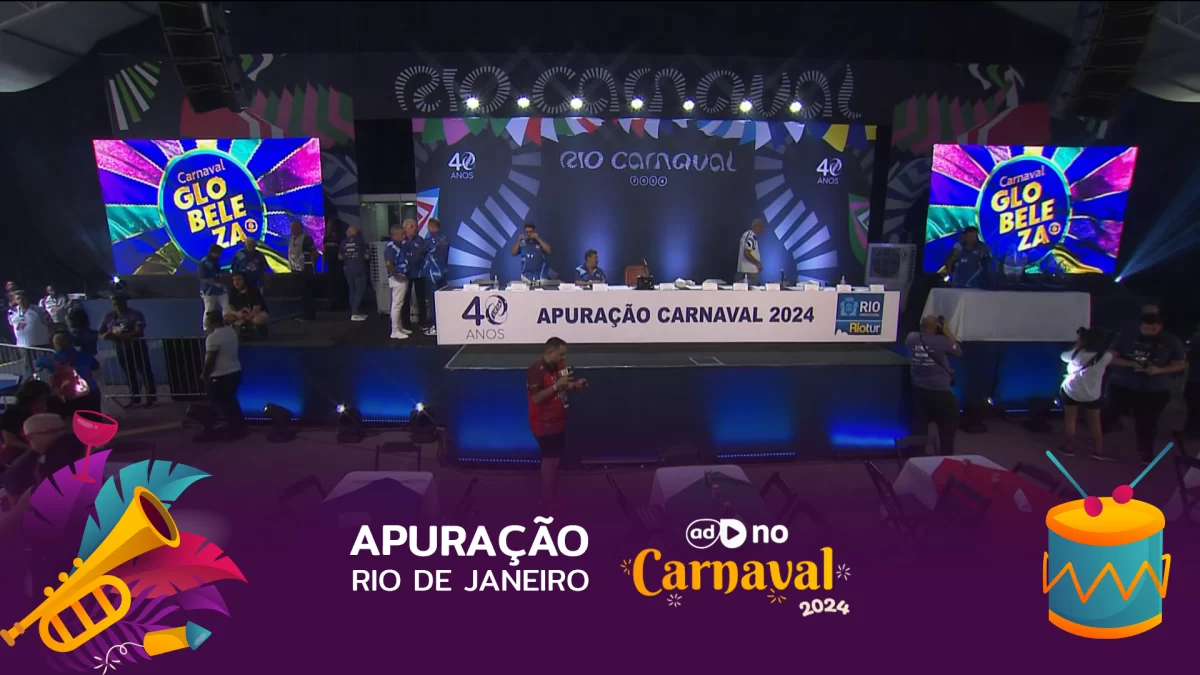 Local de apuração dos desfiles da Escola de Samba do Rio de Janeiro no carnaval 2024
