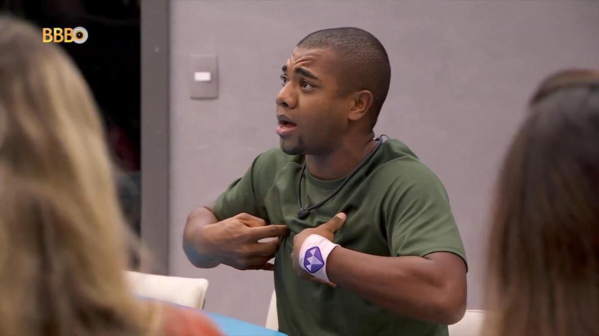Davi durante uma discussão no BBB 24