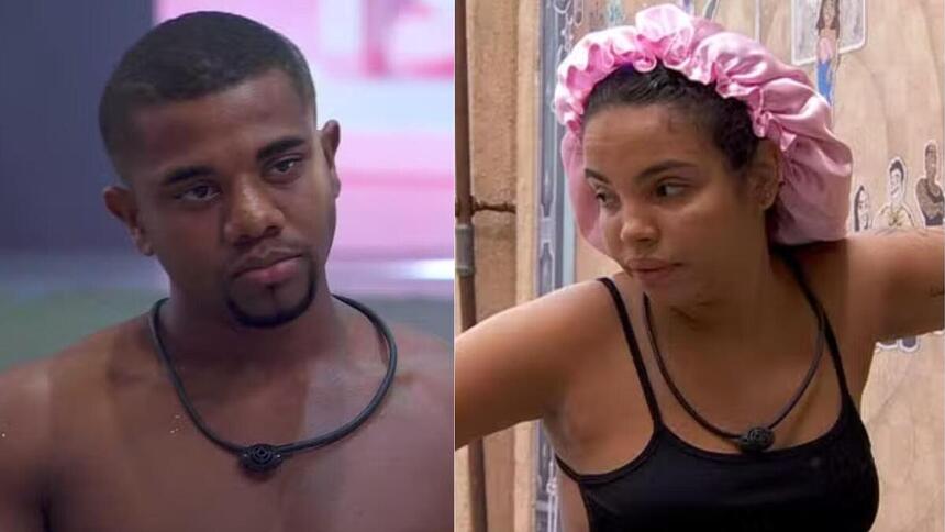 Davi e Pitel em uma montagem no BBB 24