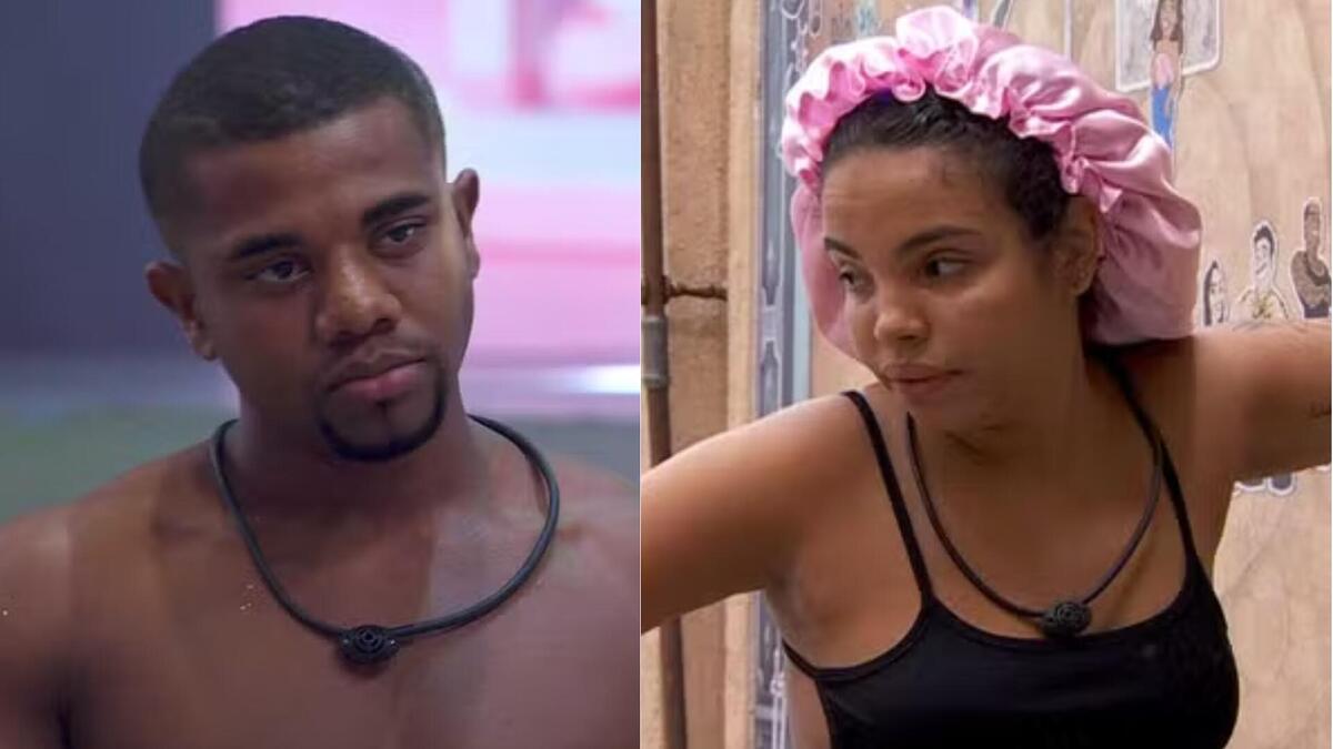Davi e Pitel em uma montagem no BBB 24