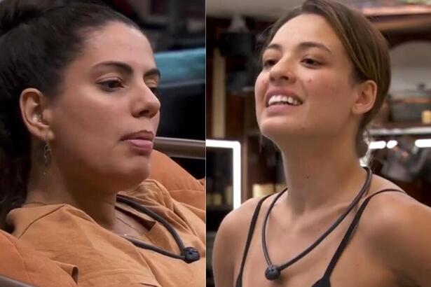 Fernanda e Beatriz em uma montagem no BBB 24