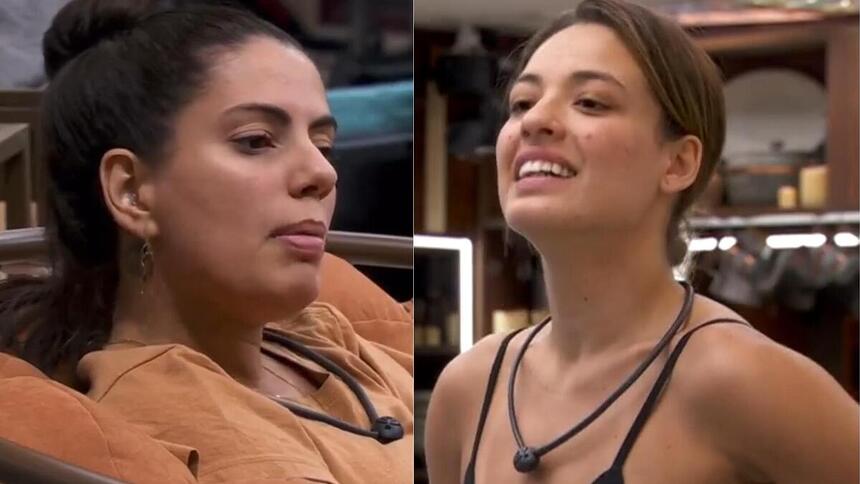 Fernanda e Beatriz em uma montagem no BBB 24