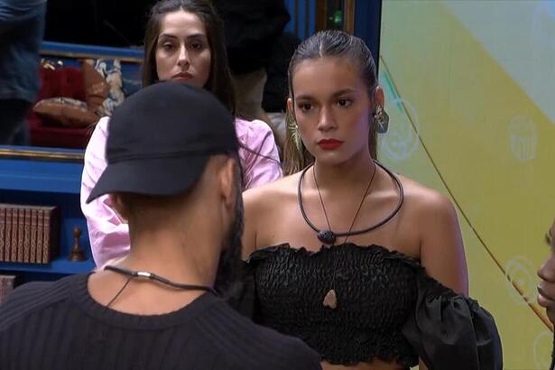 Juninho, Alane e Leidy Elin em trecho da treta no BBB 24