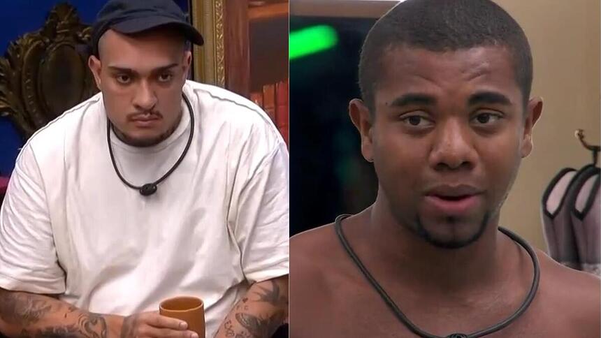 MC Bin Laden e Davi em uma montagem no BBB 24