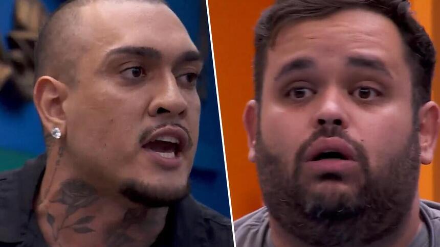 MC Bin Laden e Michel em trecho da discussão no BBB 24