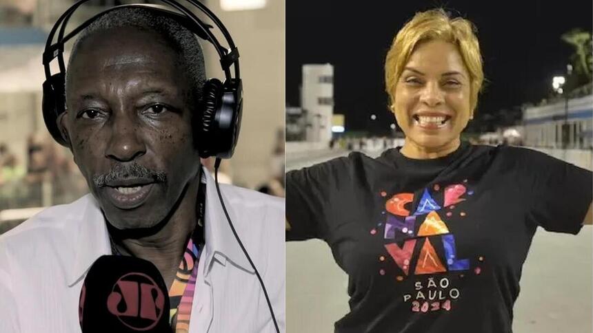 Mestre Zulu e Eloise Matos em uma montagem