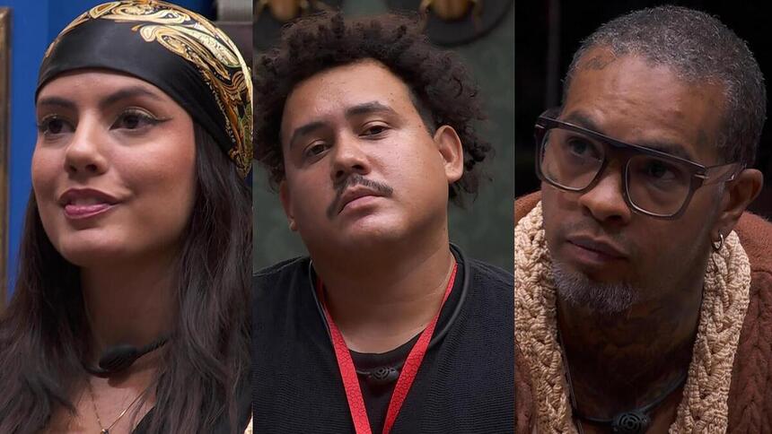 Fernanda, Lucas Henrique e Rodriguinho pedem votos no 10º Paredão do BBB 24