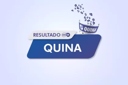 Arte do resultado do sorteio da Quina