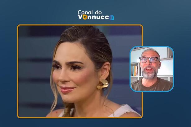 Rachel Sheherazade na arte da Coluna do Vannucci ao vivo do dia 29 de fevereiro