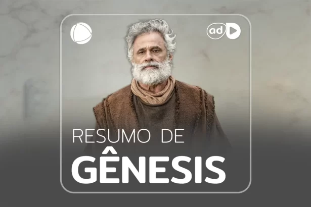 Noé na arte do resumo da novela Gênesis