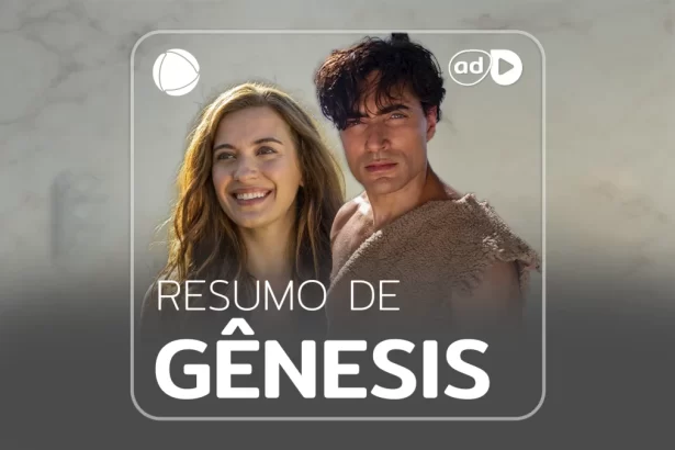 Adão e Eva na arte do resumo da novela Gênesis