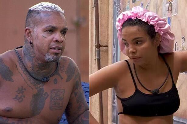 Rodriguinho e Giovanna Pitel em uma montagem no BBB 24