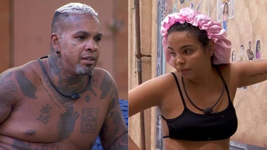 Rodriguinho e Giovanna Pitel em uma montagem no BBB 24