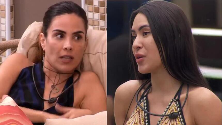 Wanessa e Isabelle em uma montagem no BBB 24