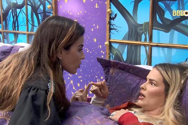 Wanessa e Yasmin em conversa no Quarto Magia no BBB 24