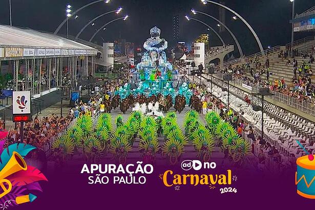 Arte da apuração do Carnaval de São Paulo em 2024