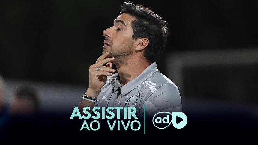 Abel Ferreira na arte onde assistir ao jogo São Bernardo x Palmeiras, pelo Paulistão