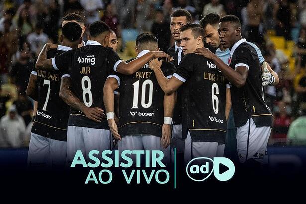 Arte onde assistir ao jogo Vasco x Audax, pelo Cariocão