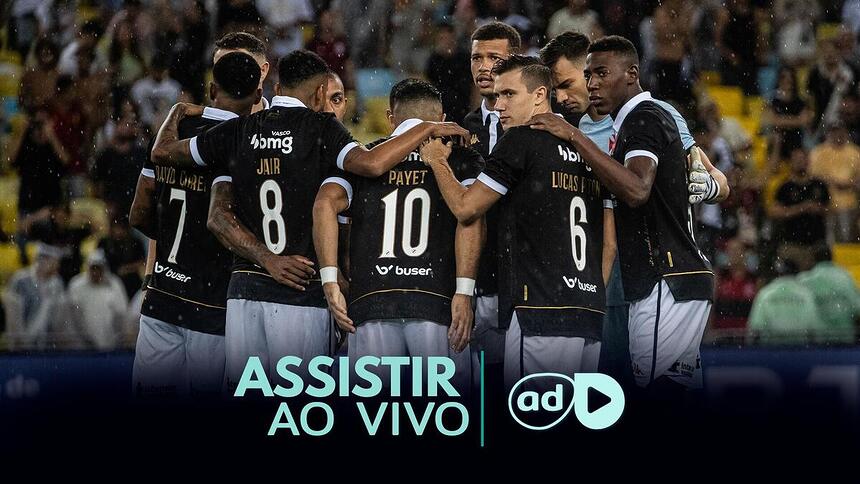 Arte onde assistir ao jogo Vasco x Audax, pelo Cariocão