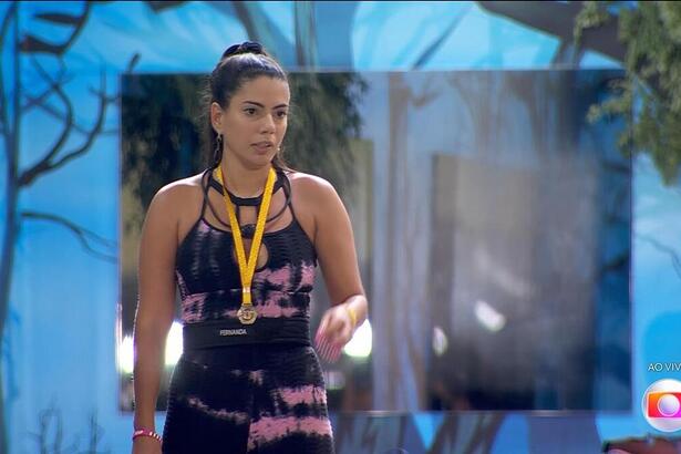 Fernanda monta o Vip após vencer a Prova do Líder do BBB 24