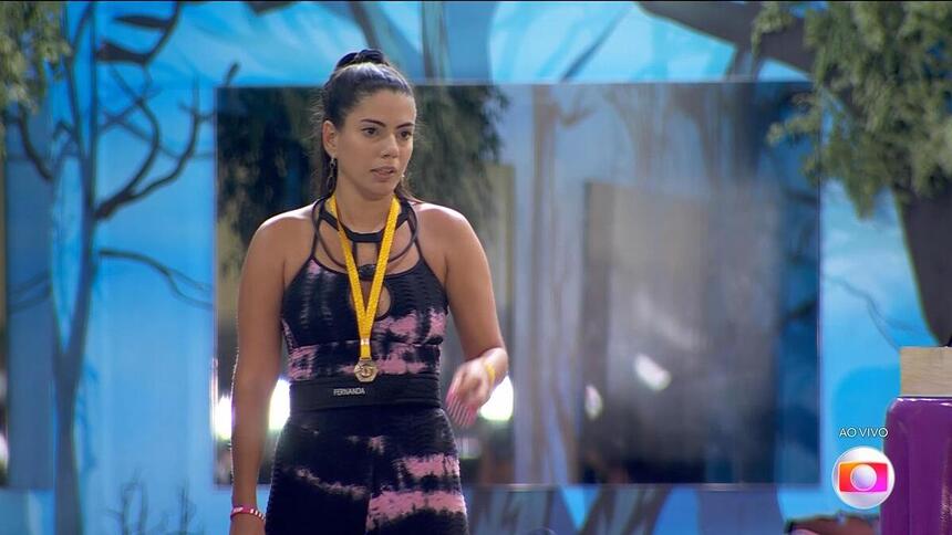 Fernanda monta o Vip após vencer a Prova do Líder do BBB 24