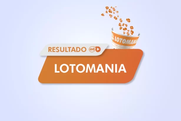 Arte do resultado do sorteio da Lotomania