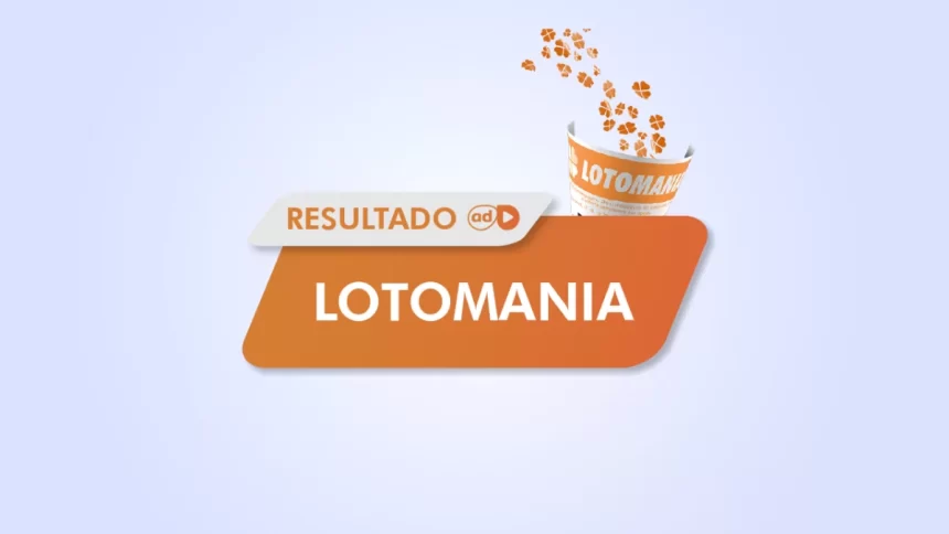 Arte do resultado do sorteio da Lotomania