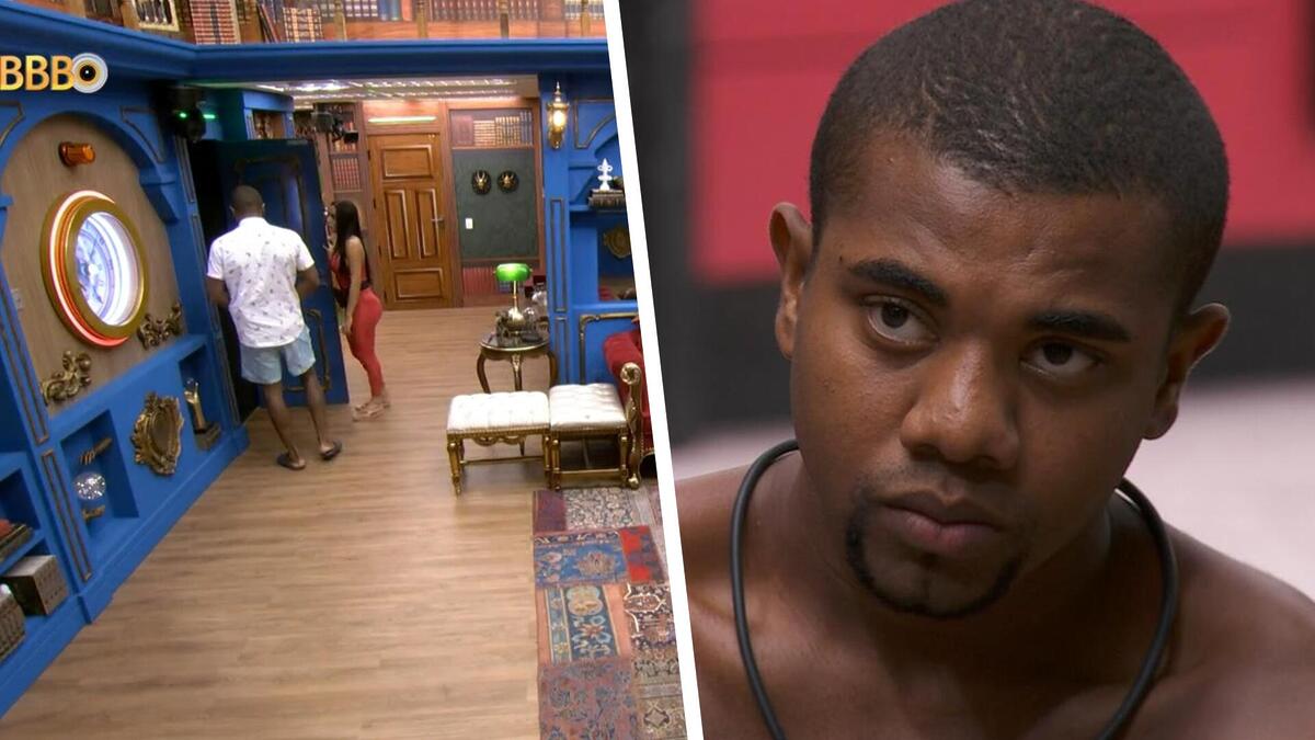 Momento em que Davi é levado para o confessionário com suspeita de Dengue