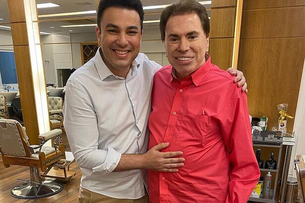 Robson Jassa e Silvio Santos