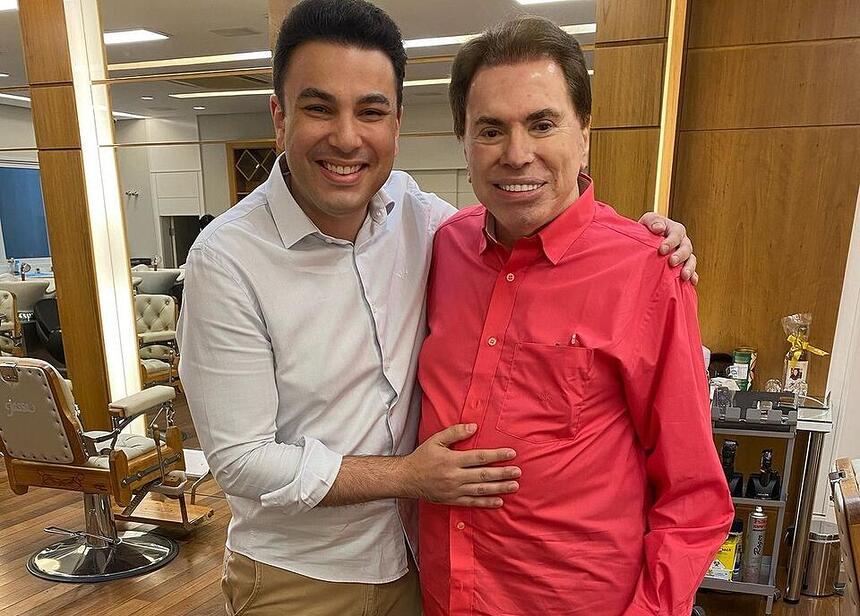 Robson Jassa e Silvio Santos