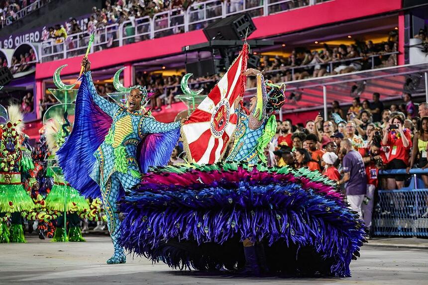 Mestre sala e porta bandeira da Viradouro , campeão do carnaval 2024