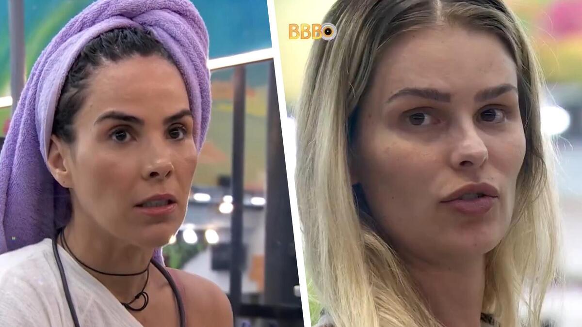 Wanessa Camargo e Yasmin Brunet se encaram na lavanderia do BBB 24