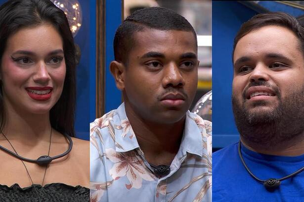 Alane, Davi e Michel pedem votos após a formação do 11º Paredão do BBB 24