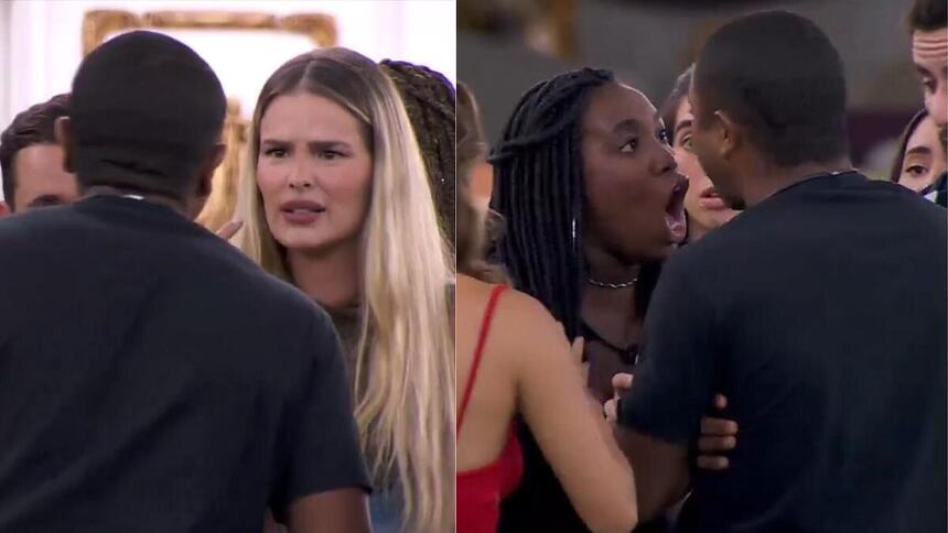 Davi, Yasmin e Leidy Elin em treta generalizada no BBB 24