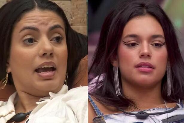 Fernanda e Alane em uma montagem no BBB 24