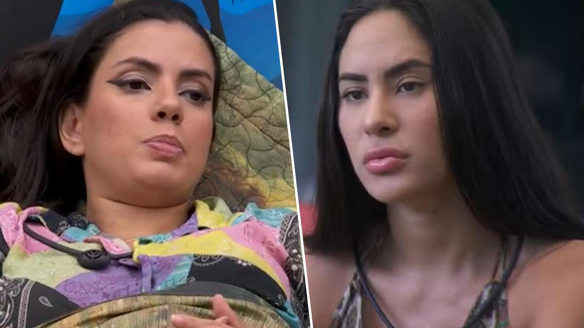 Fernanda e Isabelle em uma montagem no BBB 24