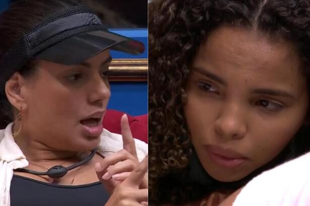 Fernanda e Pitel em uma montagem no BBB 24