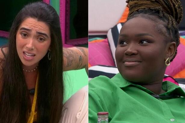 Giovanna e Raquele em uma montagem no BBB 24