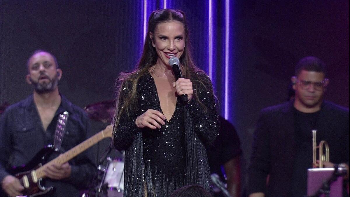 Ivete Sangalo durante a festa no BBB 23