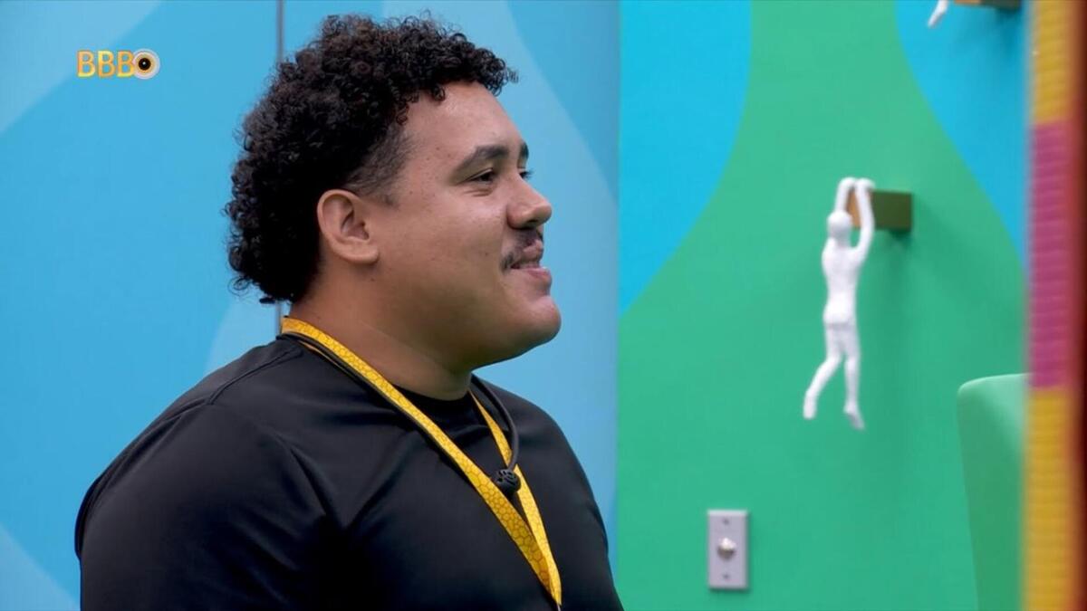 Lucas Henrique no Quarto do Líder no BBB 24