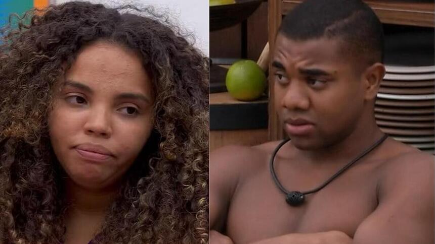 Pitel e Davi em uma montagem no BBB 24