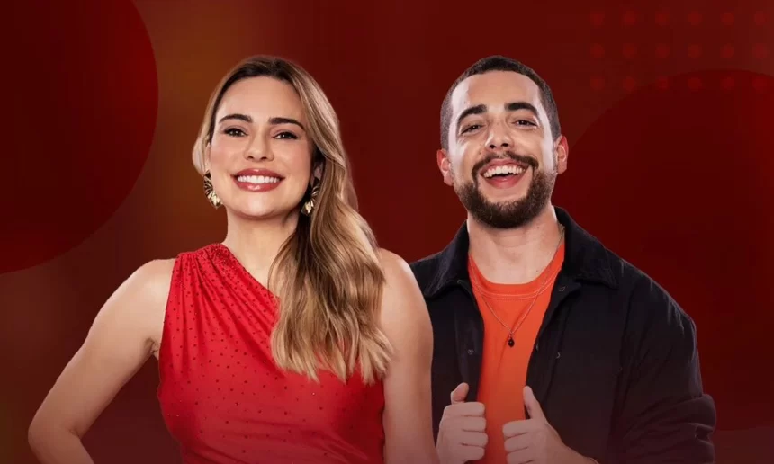 Rachel Sheherazade e Lucas Selfie na arte do A Grande Conquista 2