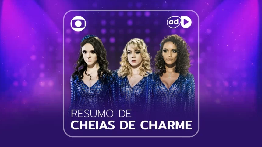 Maria Aparecida, Maria do Rosário e Maria da Penha na arte do resumo da novela Cheias de Charme