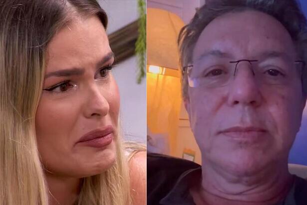 Yasmin e Boninho em uma montagem