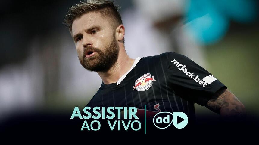 Eduardo Sasha na arte onde assistir ao jogo Bragantino x Botafogo, pela Libertadores