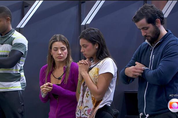 Davi, Beatriz, Alane, Matteus de cabeça baixa na Prova do Líder do BBB 24